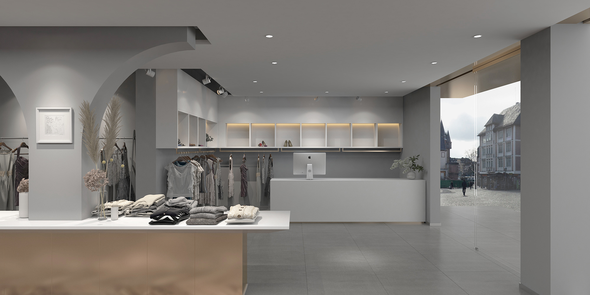 服装店设计效果图2
